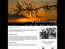 Tablet Screenshot of nicholsonfarms.com